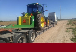 tractor moving